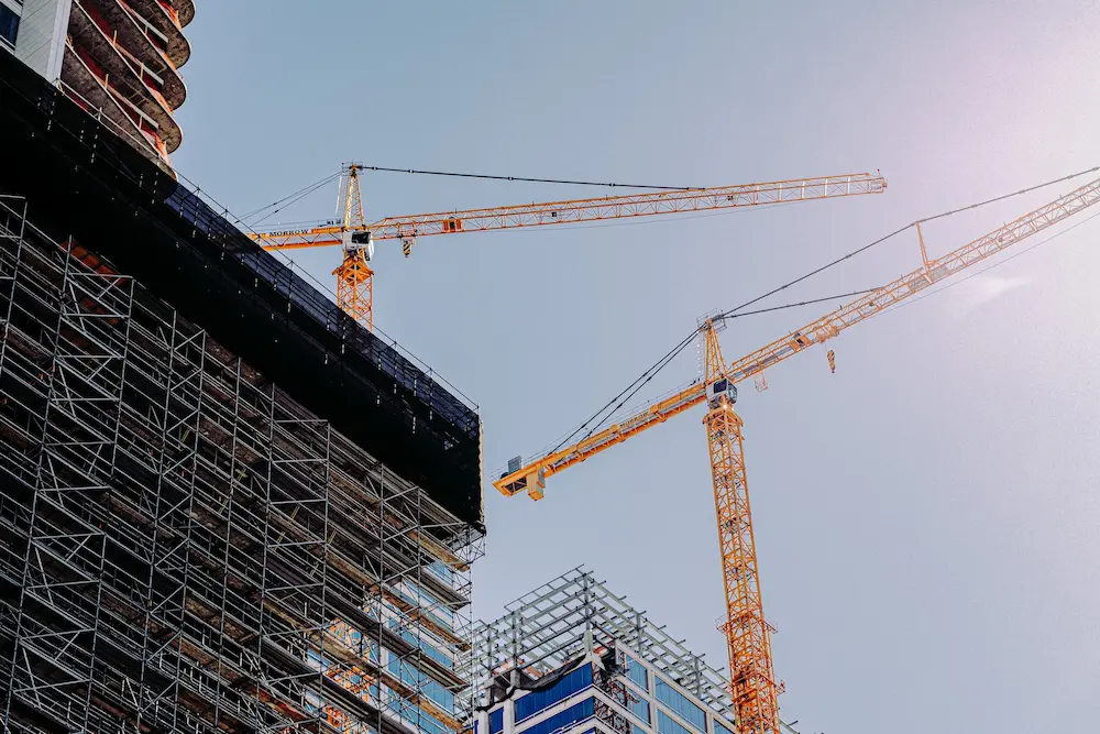 Imagine de fundal cu un șantier în construcții