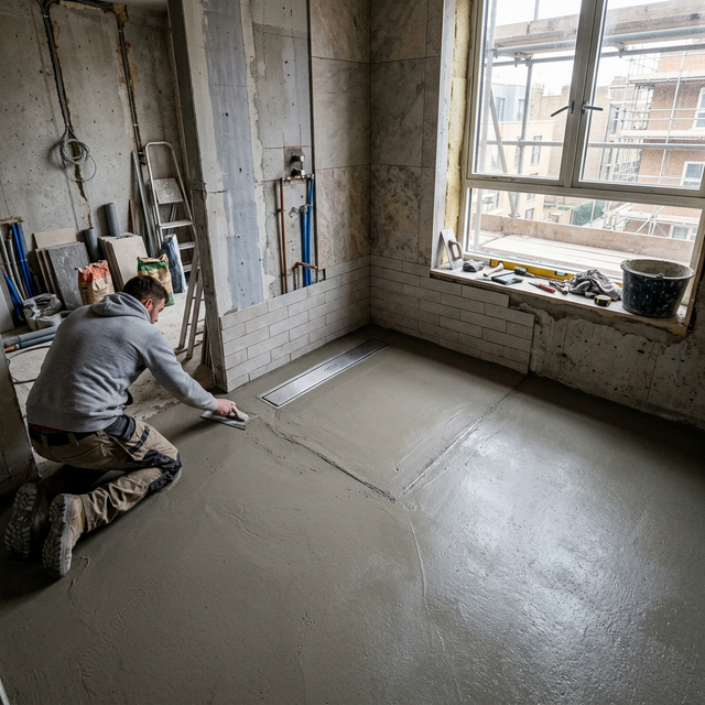Lucrare șapă mecanizată Apartament de Lux Penthouse - fotografia 4
